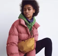 ユニクロ★UNIQLOウルトラライトダウンコクーンジャケットSピンク