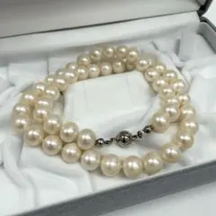 お買い得商品!!!あこや黒真珠グレー系(8.5-9.1㎜）ネックレス - メルカリ