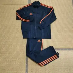 adidas CLIMALITE ジャージ 濃紺/オレンジ