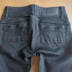 G-STAR RAW MIDGE ZIP ブラックデニム スキニーのサムネイル