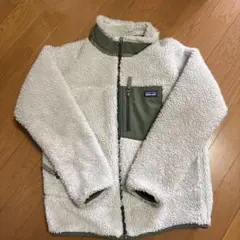patagonia フリースジャケット XL クリーム/オリーブ