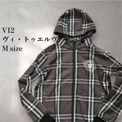 V12】美品 セットアップ ワッペン カーキ Mサイズ メンズ メッシュ