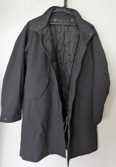 【未使用品】UNIQLO ウィンドプルーフ2wayコートS ブラック　ユニクロ