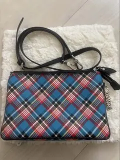 Vivienne Westwood チェック柄ショルダーバッグ