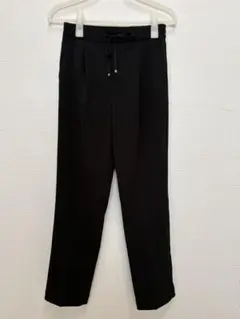ウエストゴムパンツ ブラック S