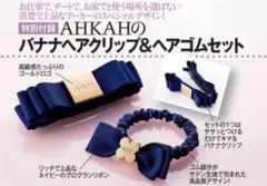 【美品】AHKAH バナナヘアクリップ＆ヘアゴムセット