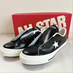 【未使用保管品】【コンバース】日本製 ワンスター J スニーカー 黒白 26.0