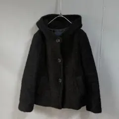 SLOBE IENAスローブイエナ ショートボアコート☆ブラックフード☆フリース