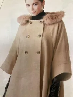 値下❣️ フォックスファー付ウールコート