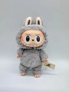 POP MART ラブブ グレー ぬいぐるみ キーホルダー