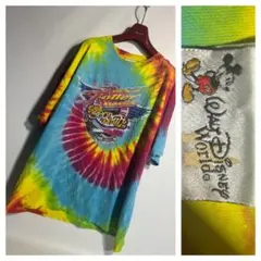 90's DISNEY ディズニー SMITH エアロスミス タイダイTシャツ