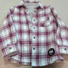 新品未使用☆べべ チェック柄フランネルシャツ