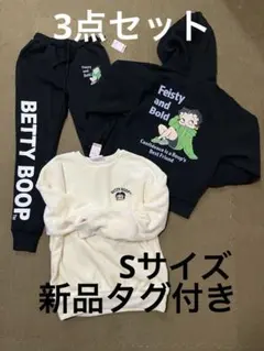 Betty Boop ベティブープ ベティちゃん スウェット 3点セット M - メルカリ