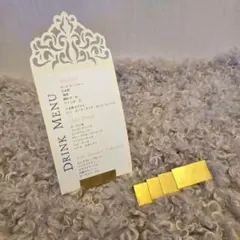 ウエディング　ゴールドスタンド　メニュー表　席札　真鍮