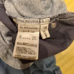 サロペット風デニムパンツ 130サイズ子供用