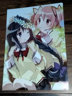当時品　魔法少女まどか★マギカ　特典クリアファイル　暁美ほむら　鹿目まどか