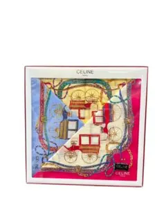 【新品】CELINE シルクハンカチ 馬車デザイン セット #hm