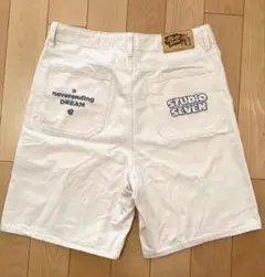 GU× STUDIO SEVEN スタジオセブン コラボ デニムハーフパンツ L