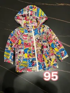 ミッキーミニー コミック柄 ウィンドブレーカー