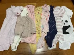 80サイズ ロンパース8点 女の子 まとめ売り 半袖 GAP 無印良品 etc