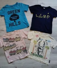 Tシャツ 半袖シャツ 4点セット 子供服 キッズ 120cm 西松屋他のサムネイル