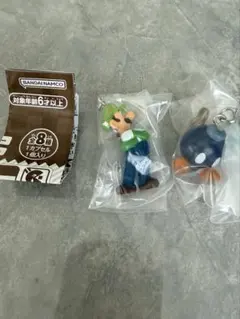 スーパーマリオ　めじるしアクセサリー　ルイージ　ボムへい
