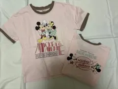 しまむら　リトシー　ミッキーミニーTシャツ　半袖　120 130