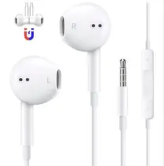 【新品未使用品】高音質 15mm 有線イヤホン ホワイト