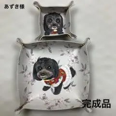 アクセサリートレー　トイプ　シーズー　など　お家のわんちゃんを描きます