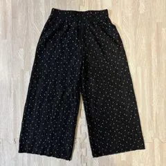 黒ドット柄 110サイズ パンツ　プリーツ