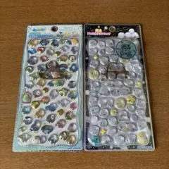 正規品★ジュエルプチドロップステッカー　とり、シマエナガ　2枚セット