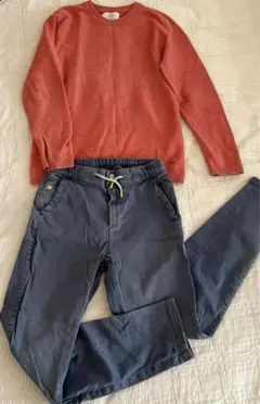 ZARA ボーイズ　ニット&長ズボン　140