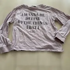 Lovetoxic ピンク 長袖カットソー　サイズS 140㎝