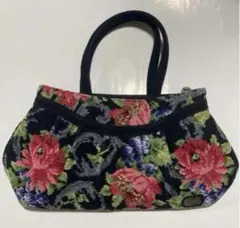 希少☆新品フェイラー スターダストアンドフラワー 巾着 ネイビー(銀座