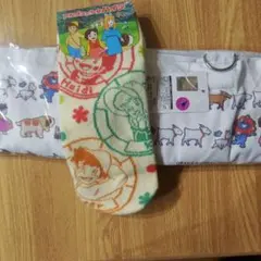ミャクミャク＆アルプスの少女ハイジ未使用トートバッグ＆ソックス含む2点セット①