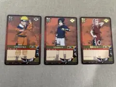 値下げ】NARUTOカードゲーム ナルト サスケ サクラ3枚セット 初期 希少