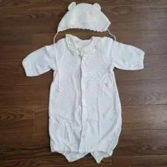 PUPO プーポ 透かし編み 2wayドレス　襟　帽子　セレモニードレス