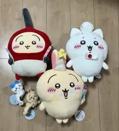 ちいかわ　BIG ぬいぐるみ　誕生日　うさぎ　ハチワレ　シュシュ　5点セット