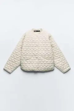 ZARA ハートキルティングジャケット