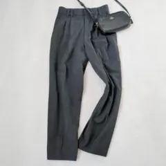 【小さめサイズ32】ザラ◇ストレッチテーパードパンツ タックスラックス