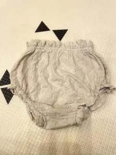 Monbebe 小花柄刺繍のカボチャパンツ