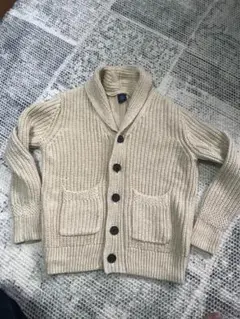 GAPざっくりカーディガン 110120 セーター ベージュオフホワイト