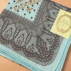 LADURÉE 水色ドット柄ハンカチのサムネイル
