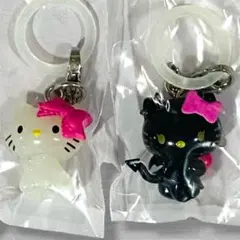 【未開封】チャーミーキティ 小悪魔 めじるしアクセサリー 2点セット ガチャ