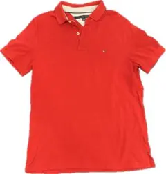 【値下げ中】トミーヒルフィガー　Tommy Hilfiger 赤 ポロシャツ