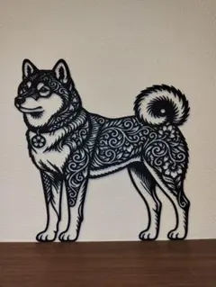 【柴犬アート】和柄柴犬 インテリアアート アートパネル ウォールアート