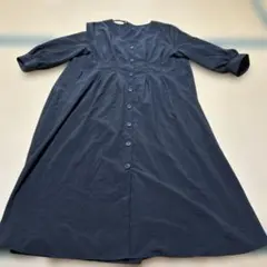 ★美品古着★ブラック マタニティ ワンピース ボタン付きのサムネイル