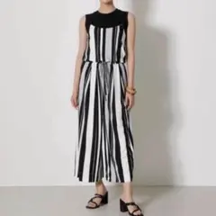AZUL by moussy アズールバイマウジー ストライプ サロペットのサムネイル
