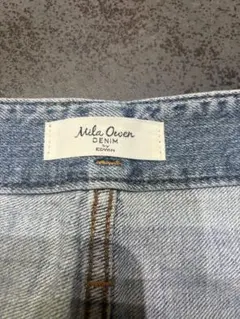 ハイウエストベルト付ワイドデニム/Mila Owen