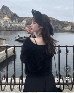 nugu アンゴラカーディガン